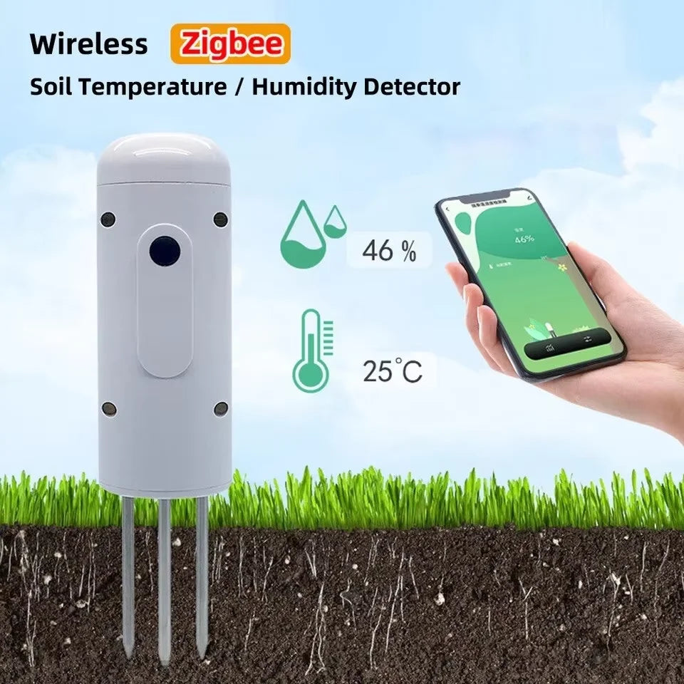 Tuya Zigbee Soil Moisture Sensor and Water Valve System - Smarsty