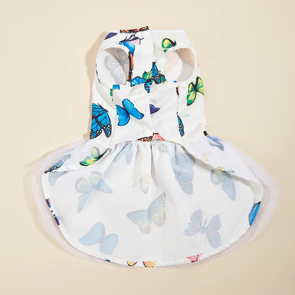 Butterfly Printed Dog Dress for Small Dogs - Smarsty