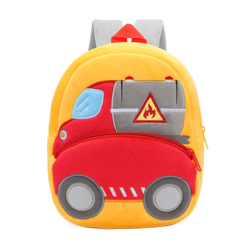 Plush Excavator Kids Backpack For Small School Bags - Smarsty