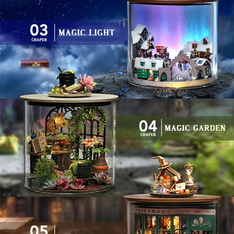 Mini DIY Kit For Doll House Making And Assembling Room Models Toys Home And Bedroom Decorations With Furniture Wooden Crafts by Smarsty