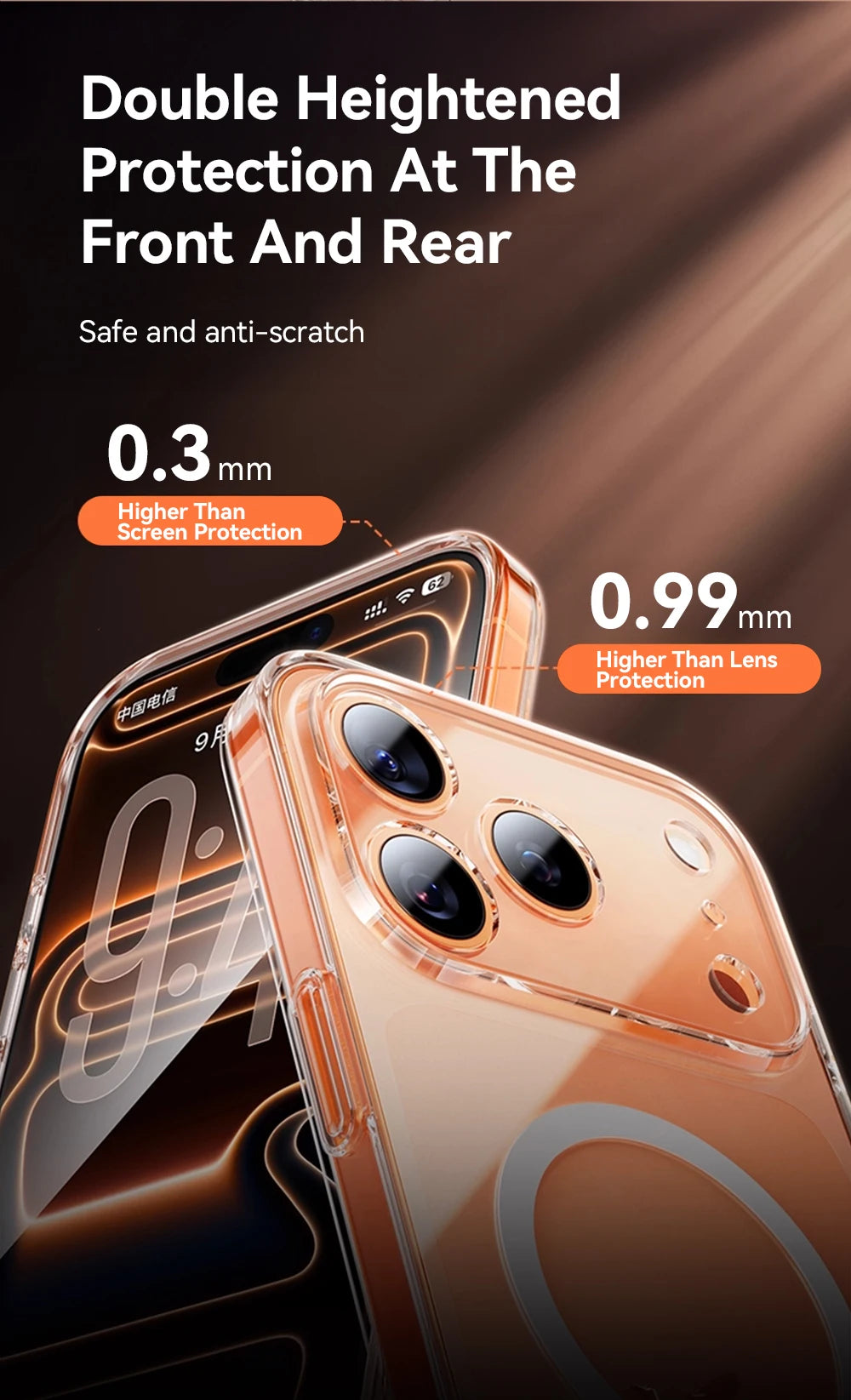 Magnetic Clear Case For iPhone Anti Yellowing - Smarsty