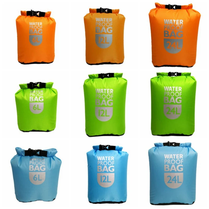 Swimming Waterproof Dry Bag Pack Rafting Kayaking River Trekking Floating Sailing Canoing Boating Water Resistance Dry Sacks - Smarsty