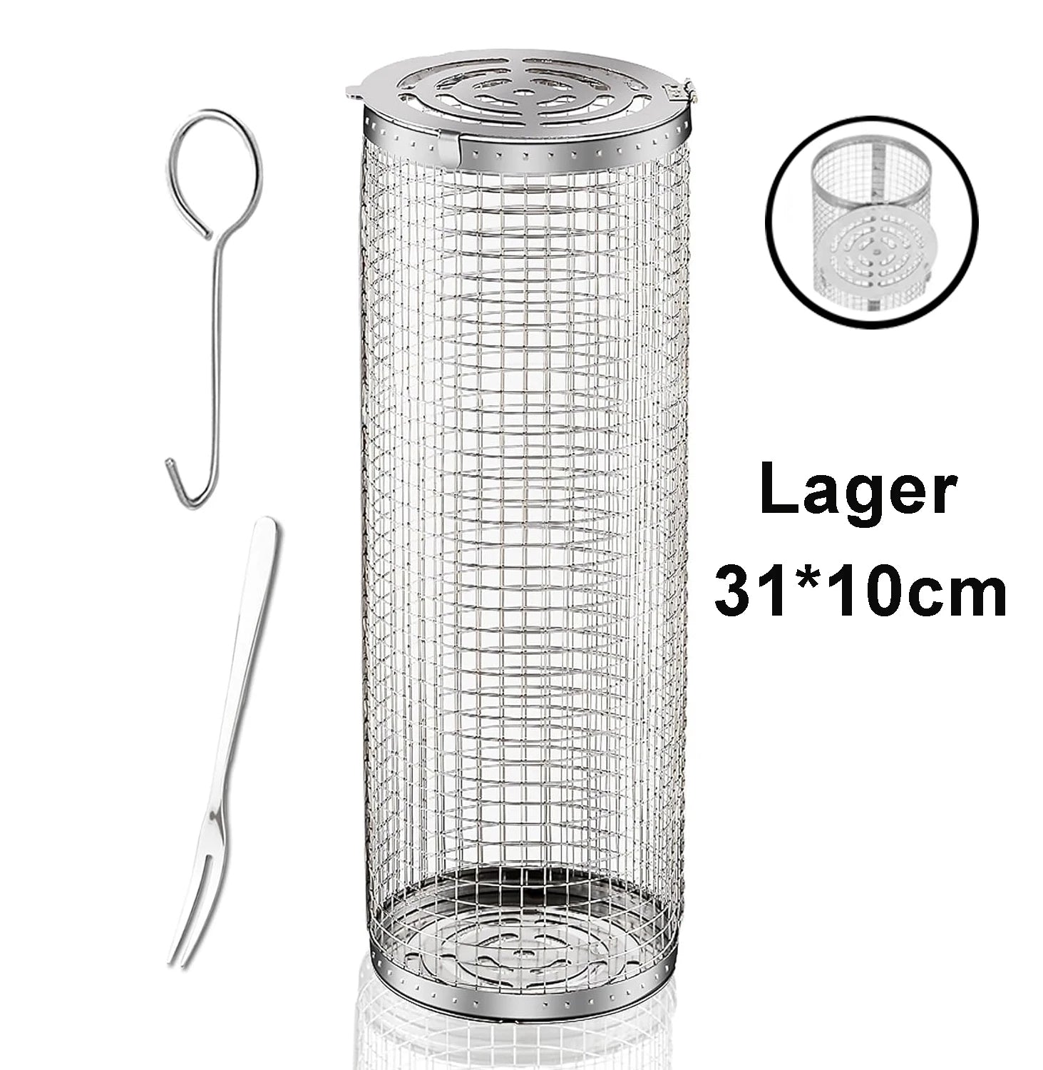 Stainless Steel BBQ Basket for Easy Grilling - Smarsty