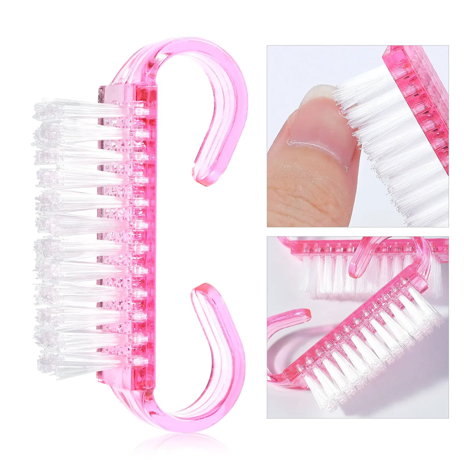 Pink Acrylic Nail Brushes Set for Easy Dust Removal - Smarsty