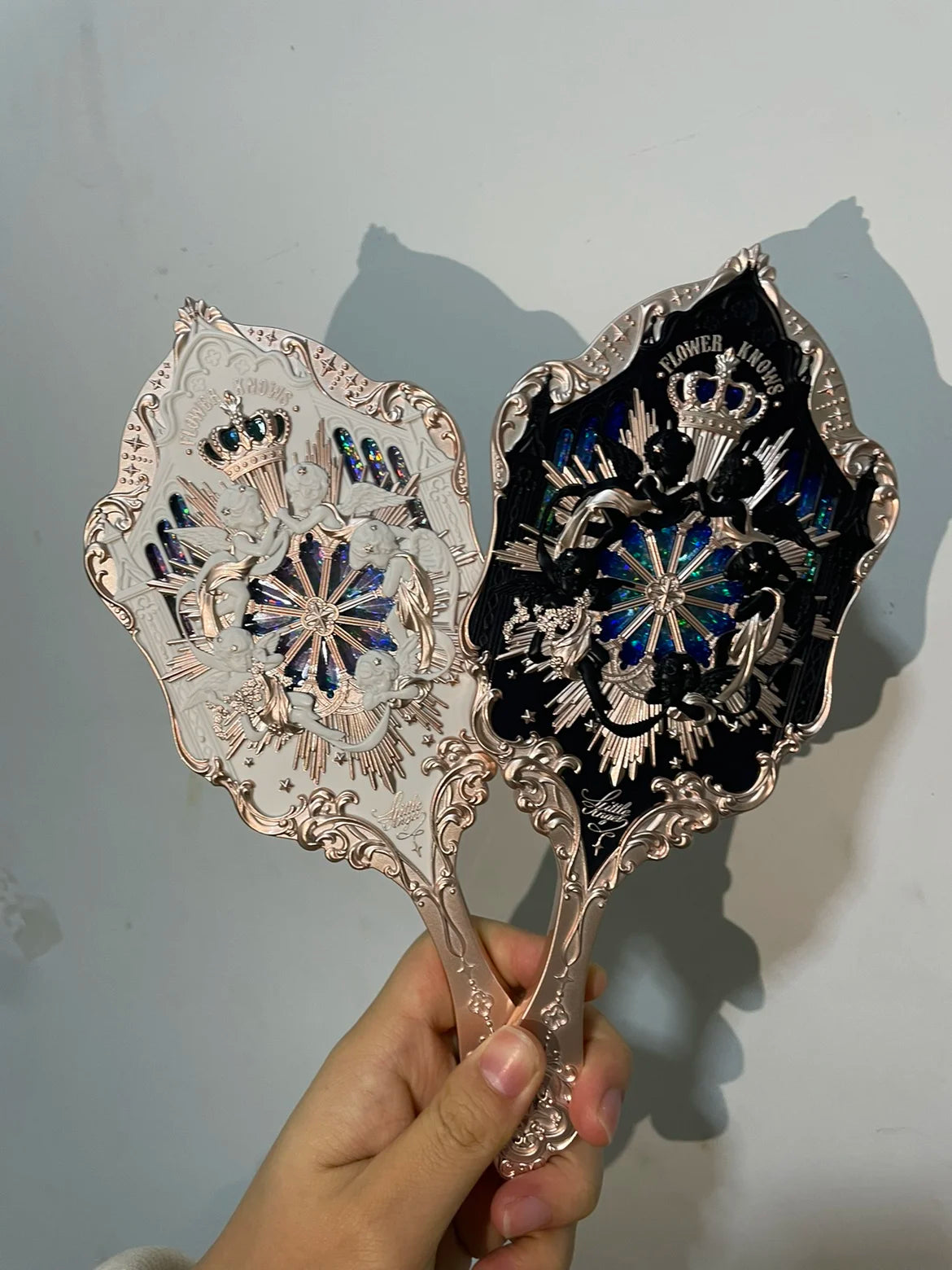 Flower Knows Angel Series Handheld Mirror Stylish and Portable - Smarsty