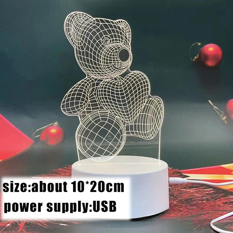 3D Creative Bear Lamp for Unique Bedroom Decor - Smarsty
