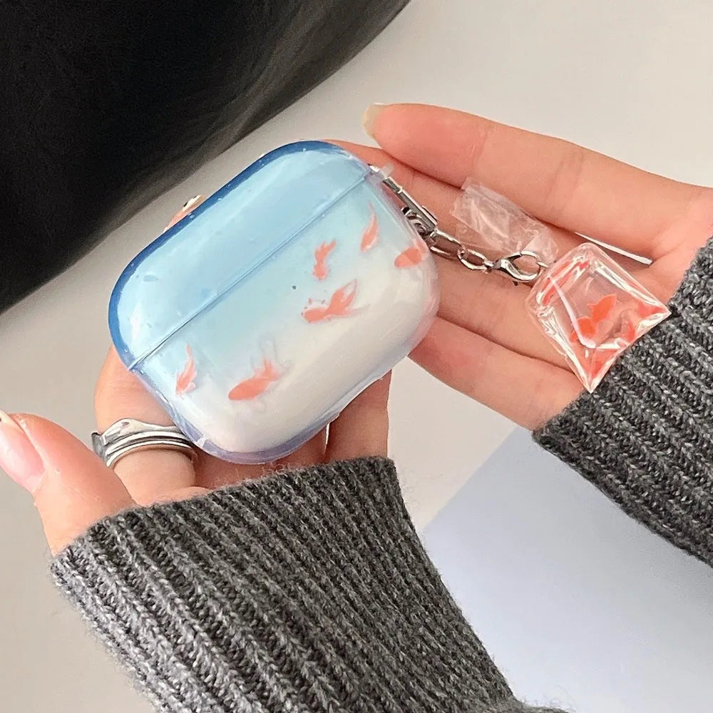 Cute Koi Gradient Earphone Case for AirPods Pro - Smarsty