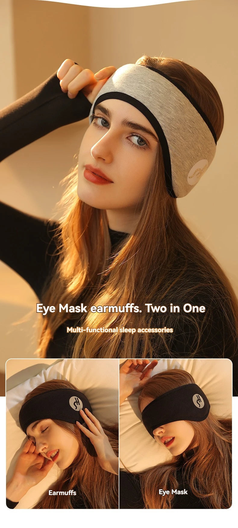 2 in 1 Adjustable Noise Reducing Earplugs and Eye Mask - Smarsty