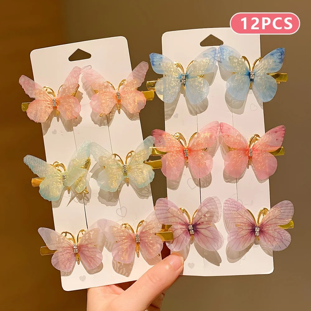 Cute Butterfly Hairpins for Girls with No-Hurt Design - Smarsty