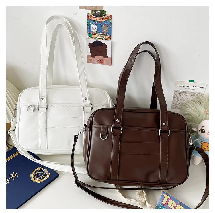 Japanese Style JK Bag Women PU Leather Crossbody Bag - Smarsty