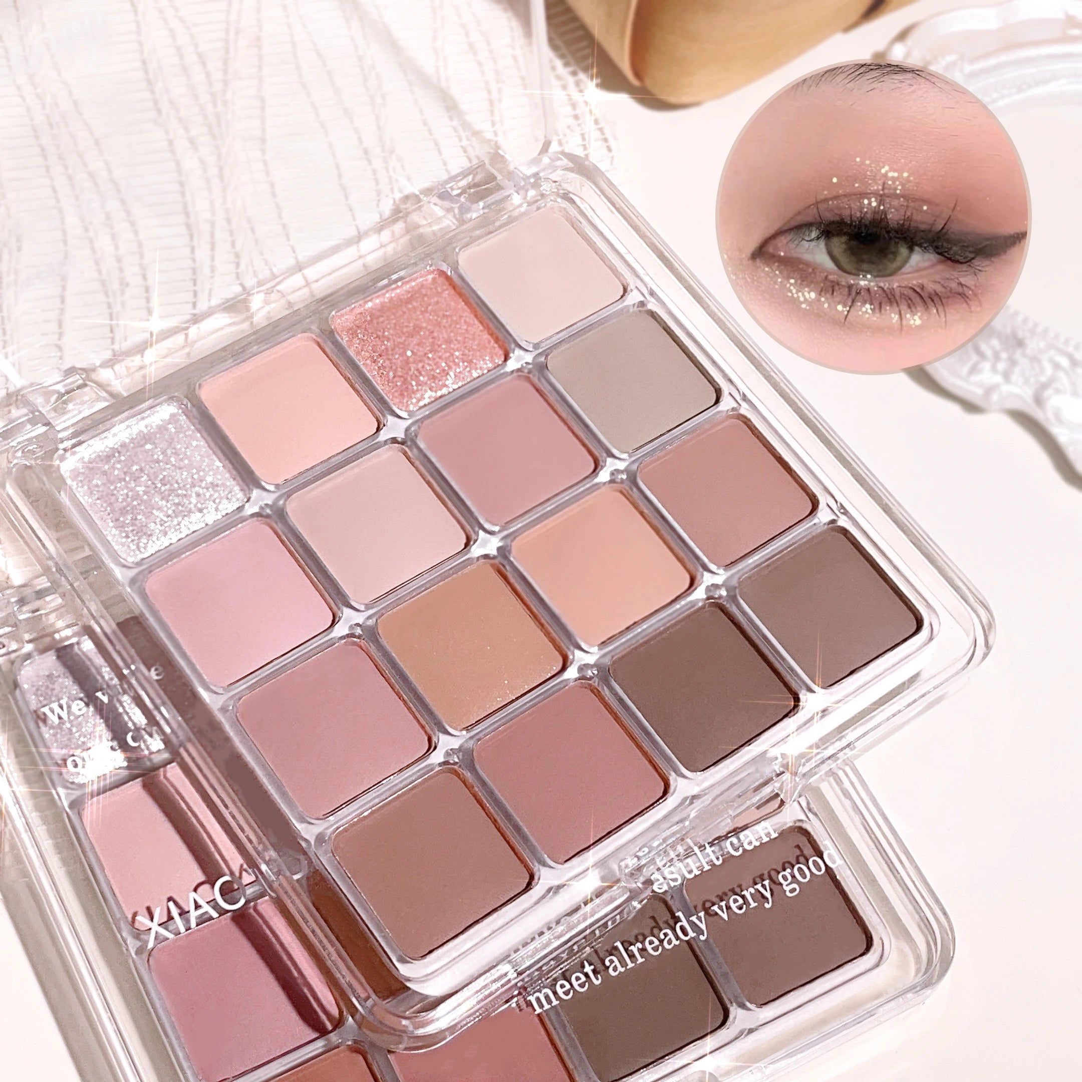 Sixteen-Color Korean Eye Shadow Palette for Long-Lasting Wear - Smarsty