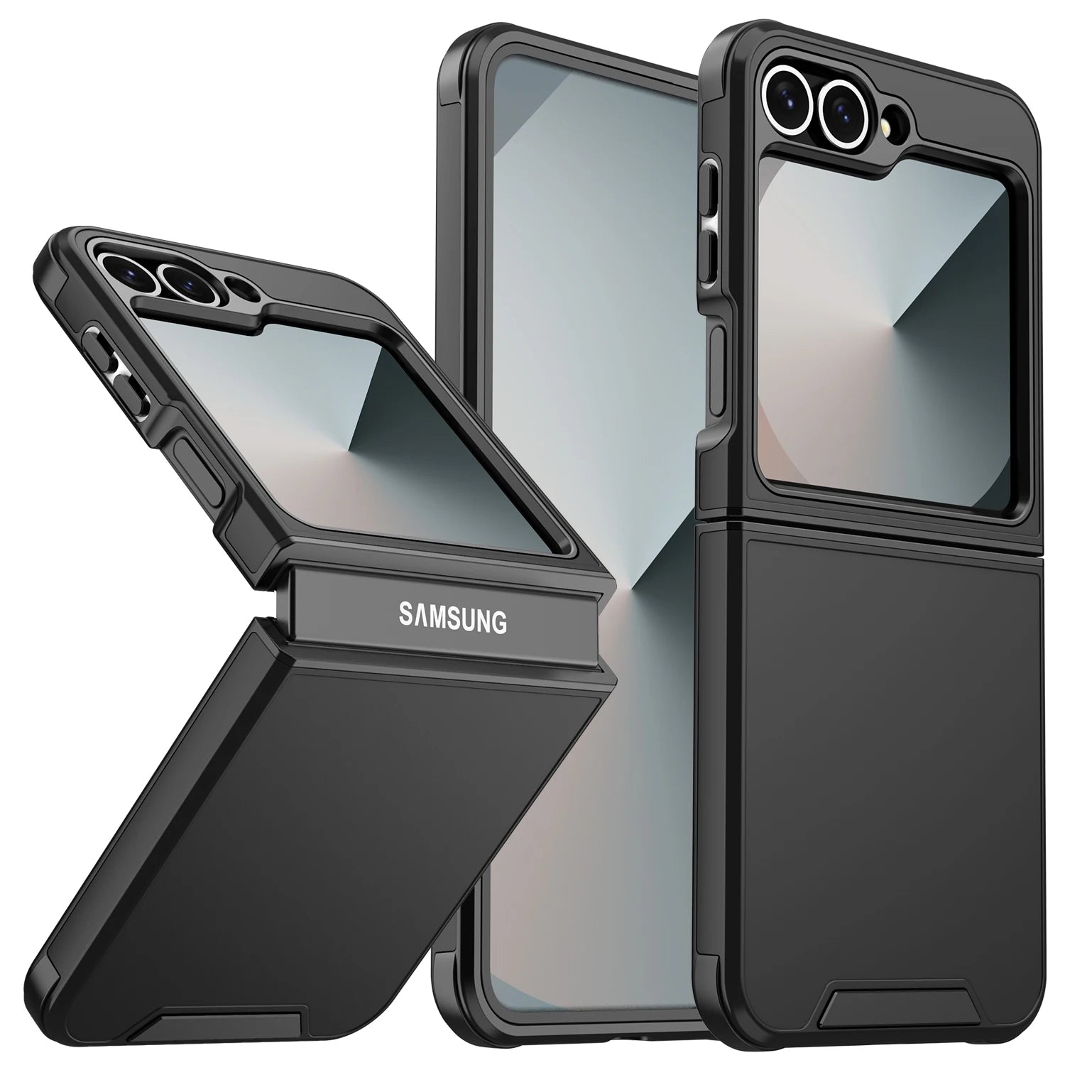 Galaxy Z Flip Case Shockproof Dual Layer Protection - Smarsty