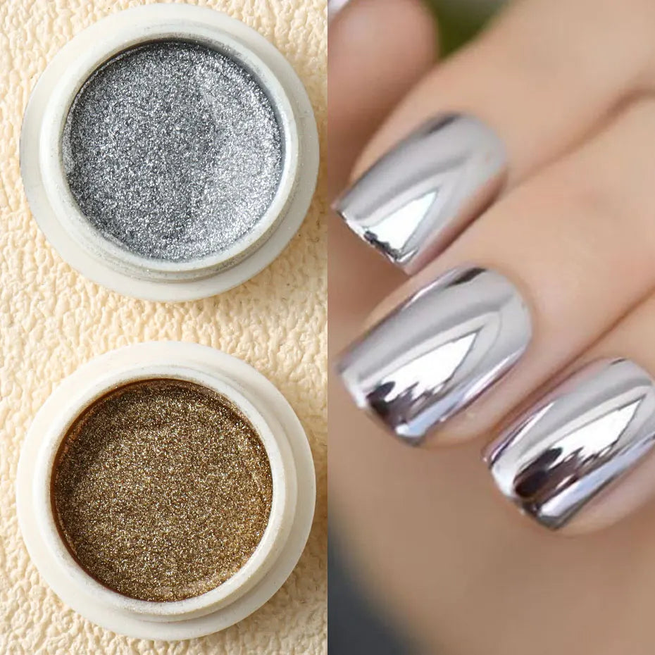 6pc Metallic Mirror Nail Glitter Powder for Stunning Manicures - Smarsty