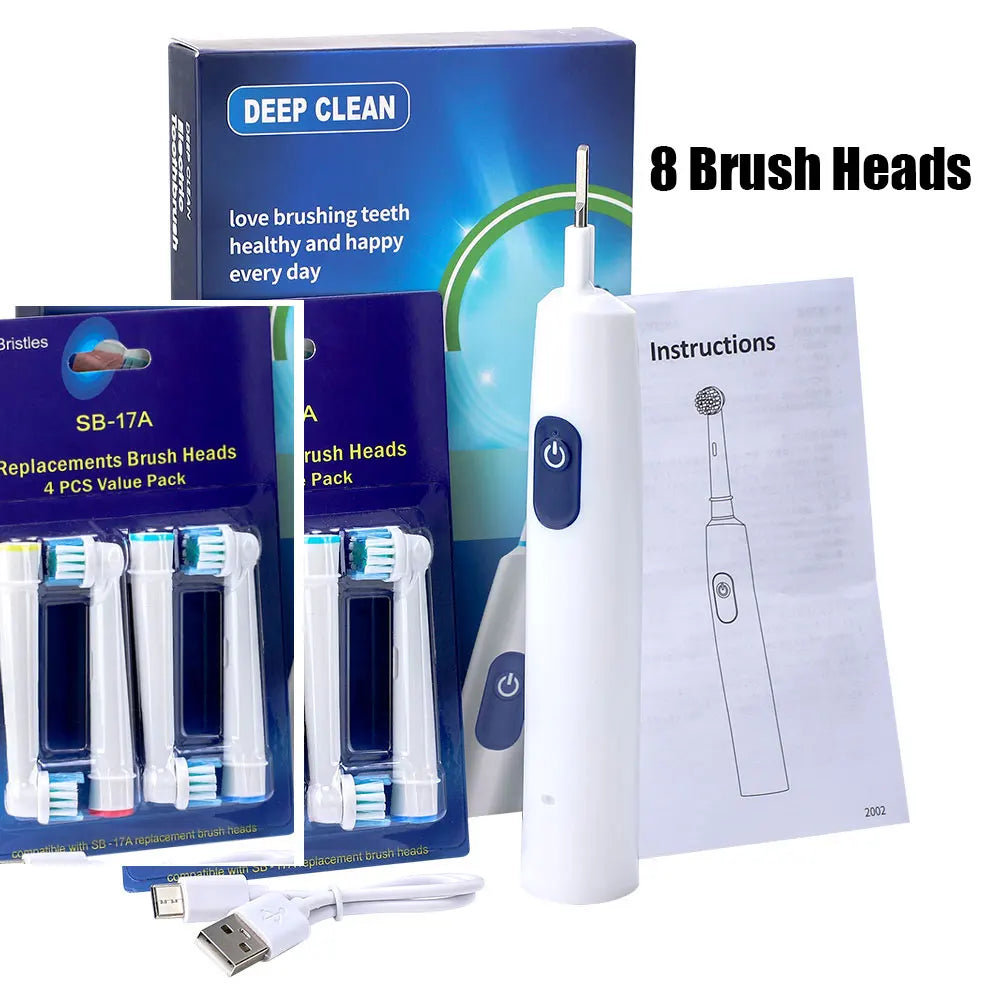 Waterproof Electric Toothbrush with 5 Cleaning Modes - Smarsty