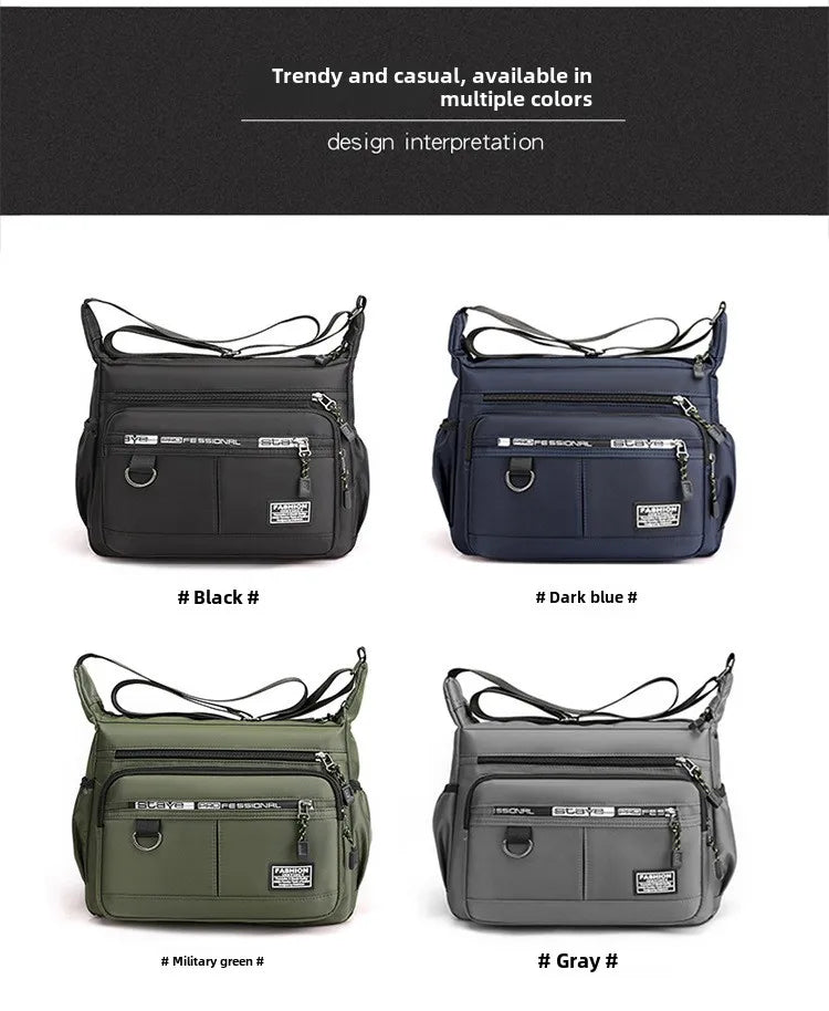 Oxford Shoulder Bag Large Capacity Crossbody Messenger Bag - Smarsty