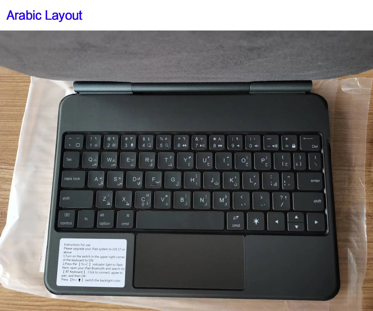 Magic Keyboard for iPad 11th Gen Backlit Magnetic Folio
