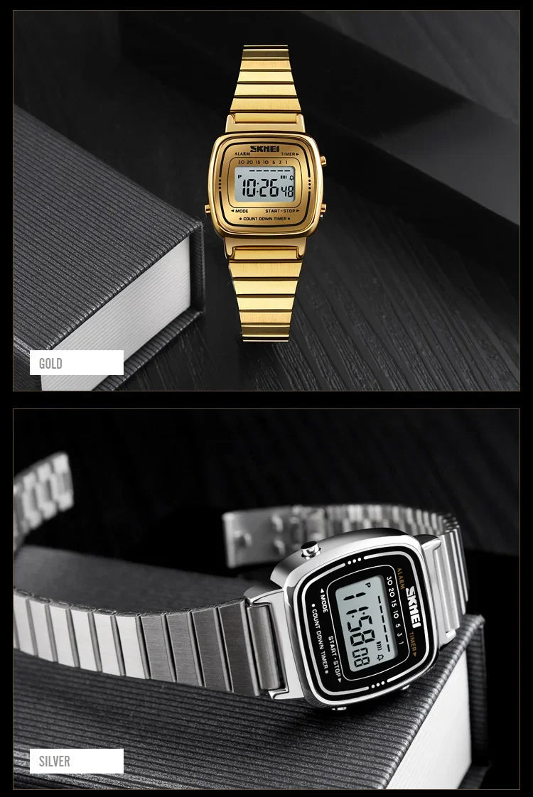 SKMEI 1901 Luxury Waterproof Digital Women's Watch - Smarsty