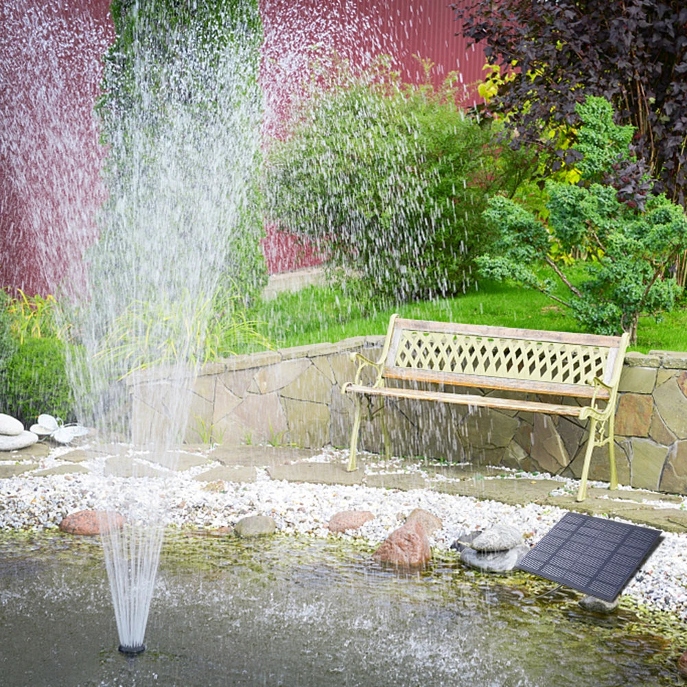 Solar Fountain Pump with Six Nozzles for Garden Decor - Smarsty