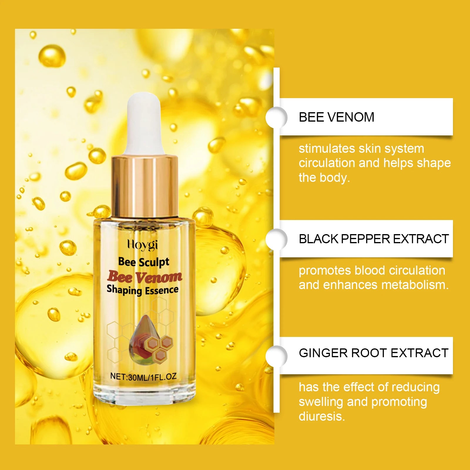 Bee Venom Firming Oil for Weight Loss and Cellulite - Smarsty