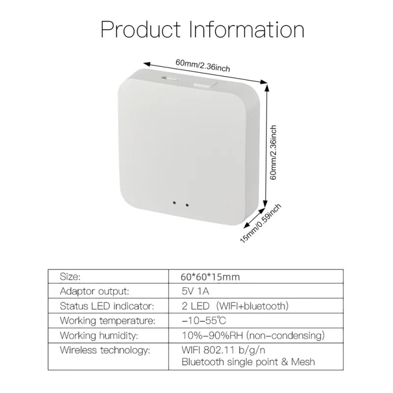 Tuya Bluetooth Gateway Hub for Smart Home Control - Smarsty