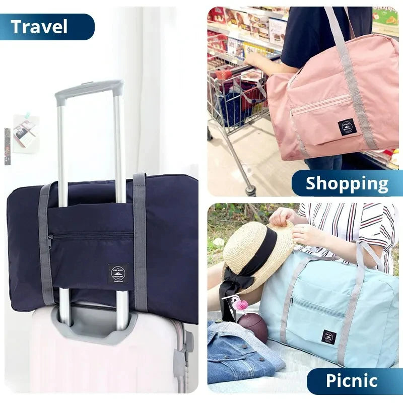 Foldable Travel Duffel Bags Two Pack For Carry On Luggage - Smarsty