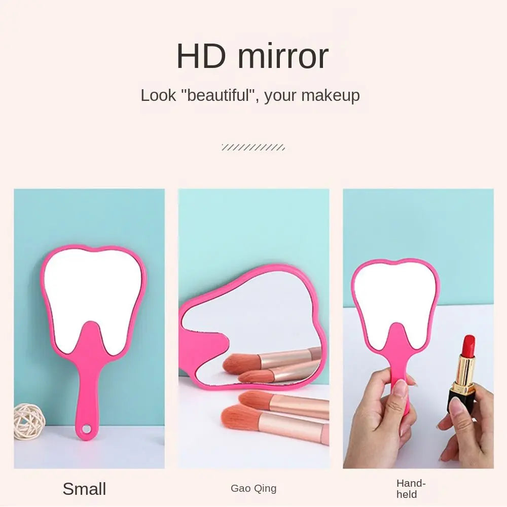 Tooth Shaped Handheld Mirror for Makeup and Dental Use - Smarsty