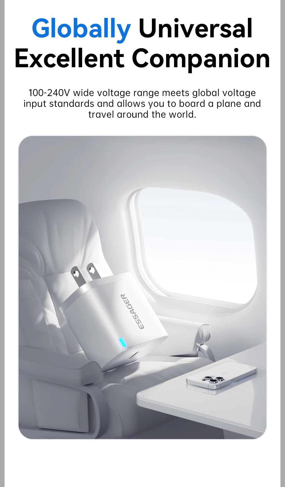 Essager Mini 30W Type C Charger PD QC3.0 Fast Type C Charger For iPhone 16 15 14 13 Pro Samsung S25 Xiaomi iPad Travel Adapter - Smarsty