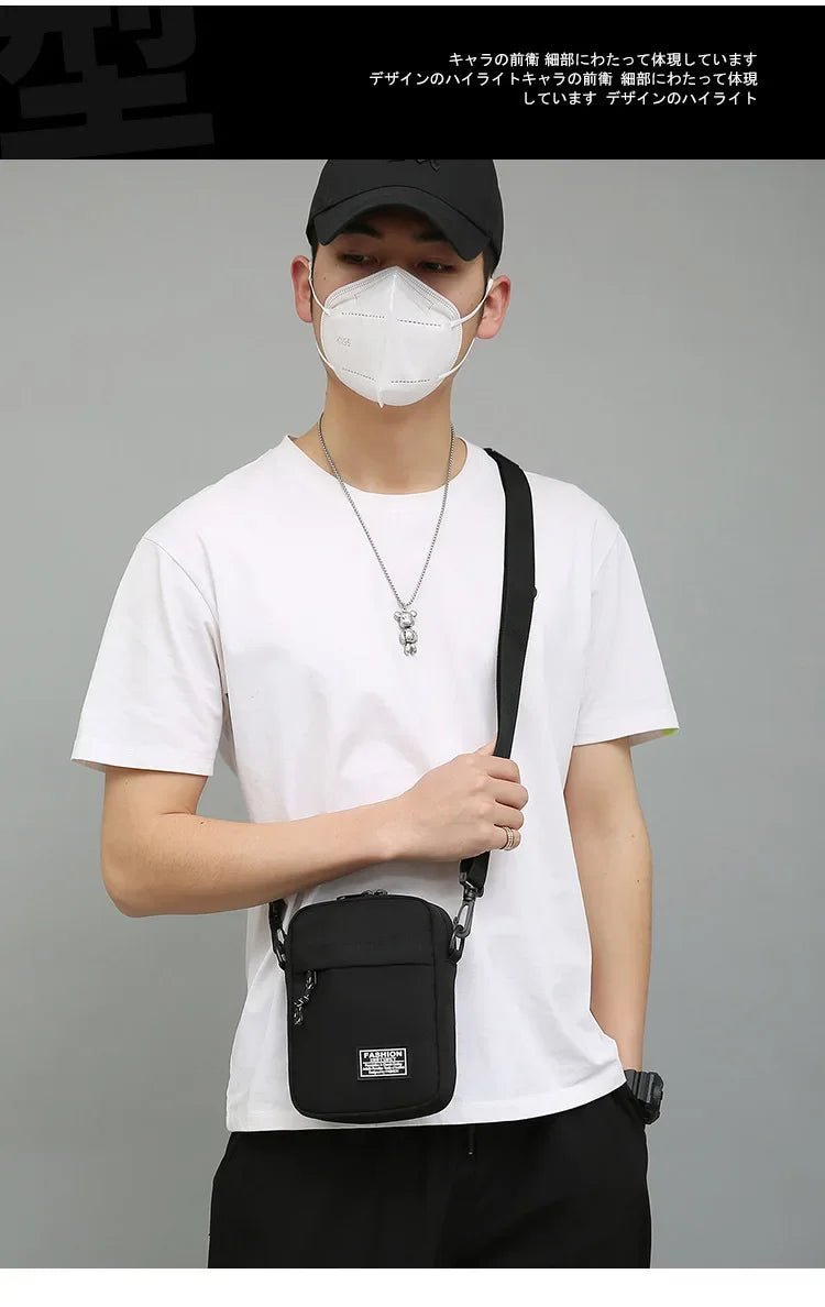 Compact Square Crossbody Bag With Oxford Cloth Durability - Smarsty