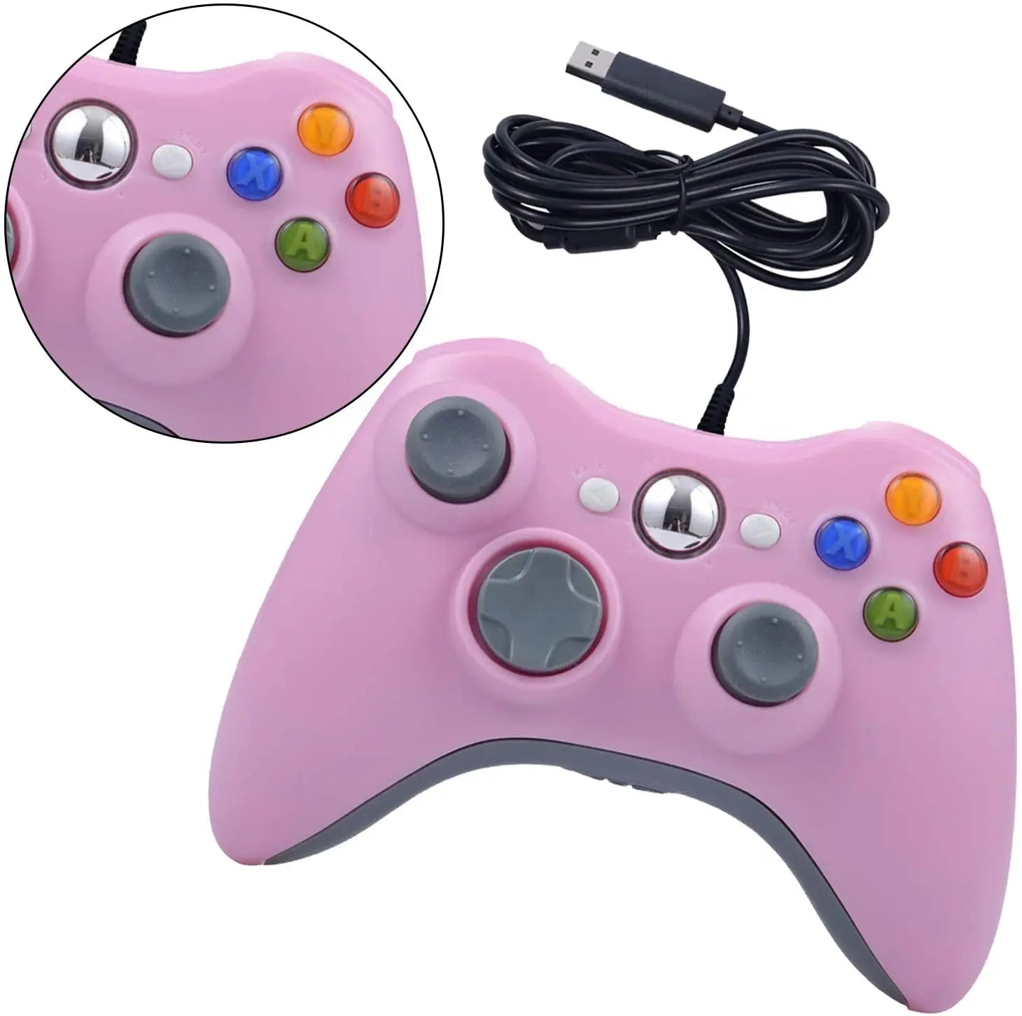 USB Wired Game Controller for Xbox 360 with Enhanced Precision - Smarsty