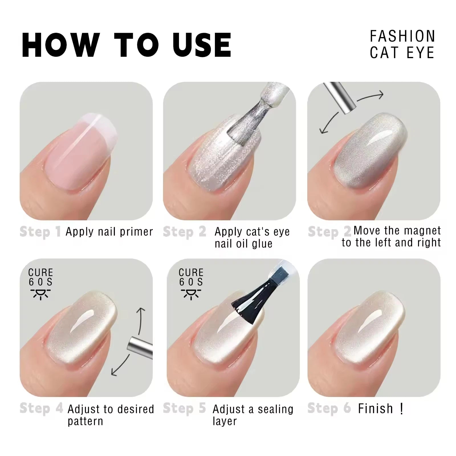YIKOOLIN Dual-Ended Nail Art Magnetic Pen for 3D Cat Eye Design - Smarsty