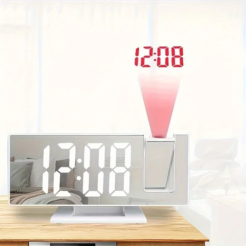 Intelligent Projection Alarm Clock with Large Screen - Smarsty