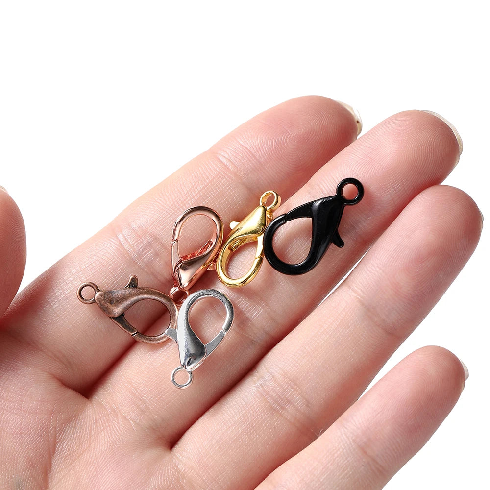 100pcs Lobster Clasps Jewelry Findings for DIY Making - Smarsty