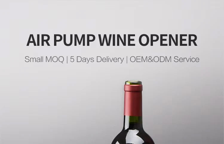 Portable 2in1 Air Pressure Wine Opener with Foil Cutter - Smarsty