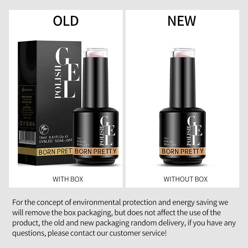 Born Pretty Milky Pink Rubber Base Gel Polish 15ml Self Leveling Formula - Smarsty