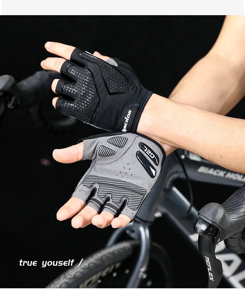 Breathable Half Finger Cycling Gloves Anti Slip Gel Pads - Smarsty