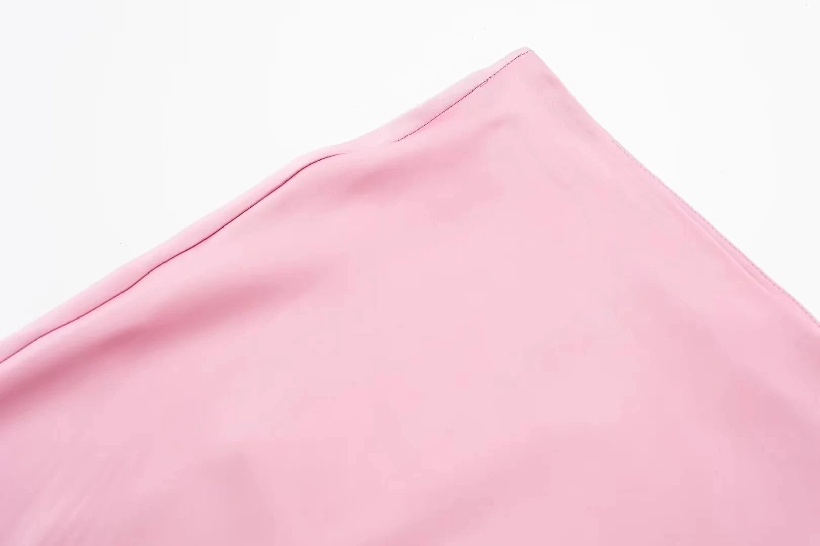 TRAFZA 2024 Y2K Casual Women Long Skirt Spring Elastic High Waisted A-Line Casual Female Satin Skirts High Street Lady Skirts - Smarsty