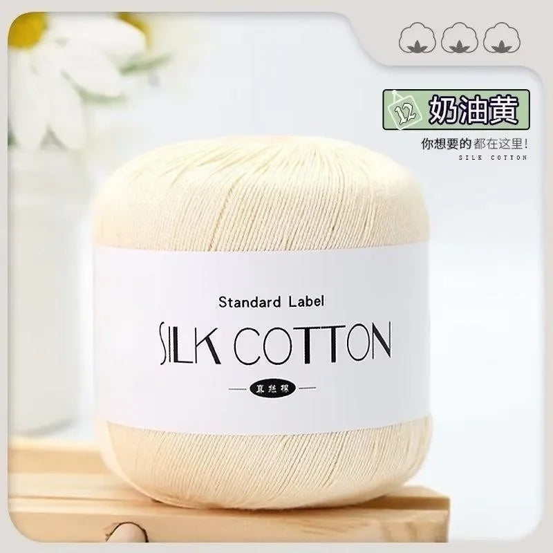 Silk Cotton Crochet Yarn for Soft Baby Knitting - Smarsty