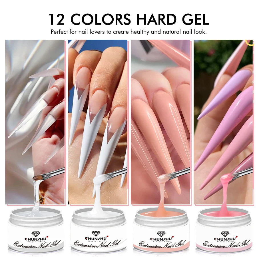 Milky White Builder Gel For Nail Extensions 30ML Self Leveling Formula - Smarsty