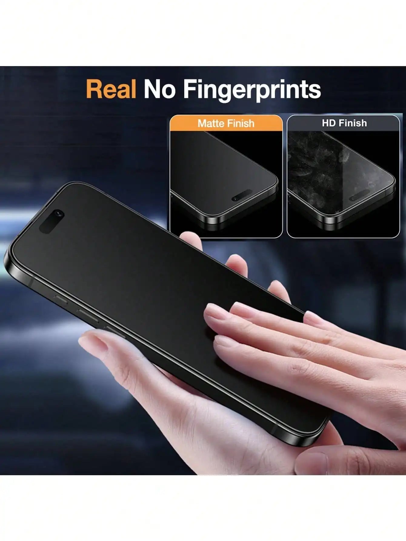 3 Pcs Matte Anti-Peeping Tempered Glass Screen Protector Compatible With IPhone 17 Pro Max/17 Pro/17 Air/17/16 Pro Max/16 Pro/16 - Smarsty