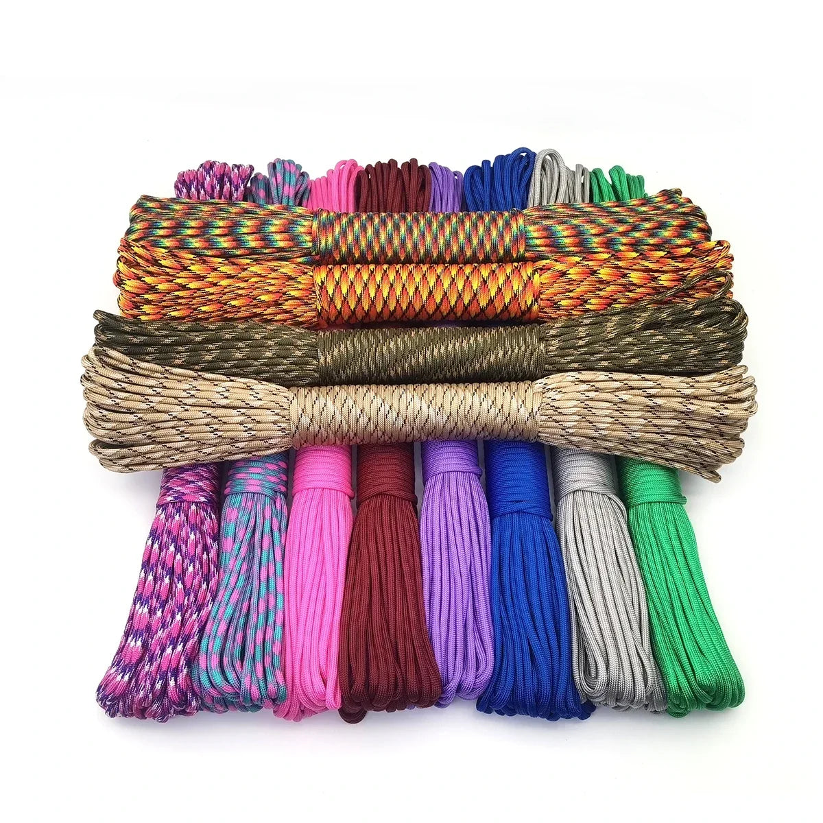 New Color Dia 4 MM 31 Meters 9 stand Cores Paracord Parachute Cord Lanyard Tent Rope For Hiking Camping Clothesline DIY Bracelet by Smarsty