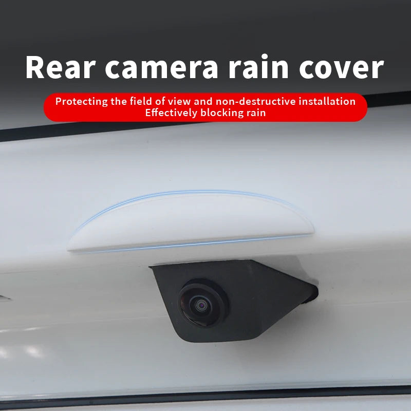 Car Reversing Rear Camera Rain Cover ABS Rain-Proof Car Reverse Camera Rain Shade Cover Waterproof Shield Car Exterior Accessory - Smarsty