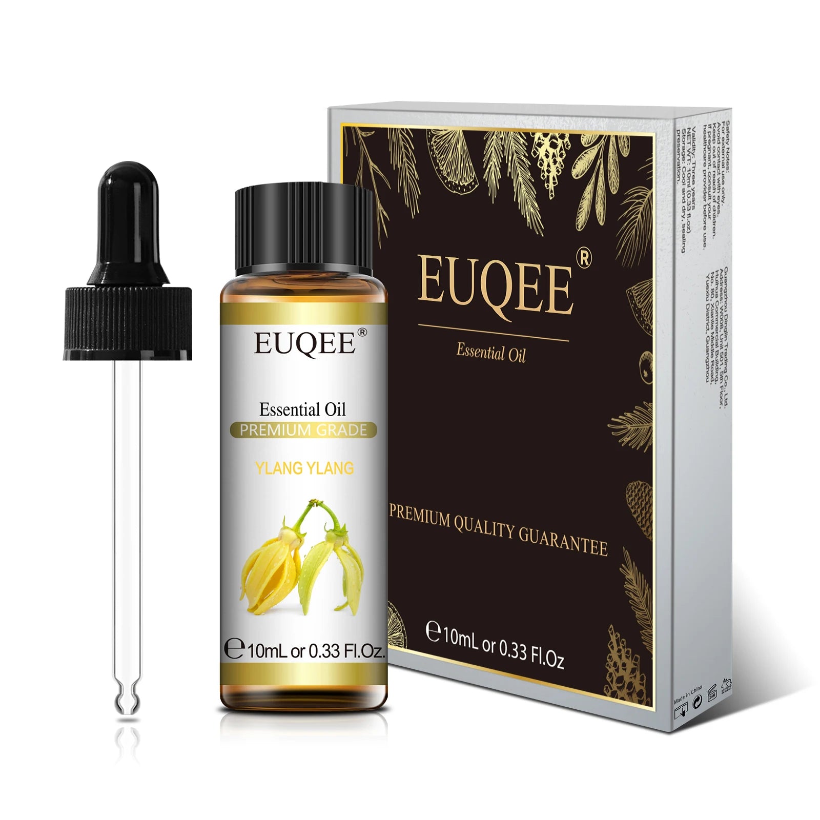 EUQEE 10ml Pure Natural Essential Oil Lavender Jasmine Eucalyptus Vanilla Sandalwood Sweet Orange Lemon Oregano Neroli Fragrance - Smarsty