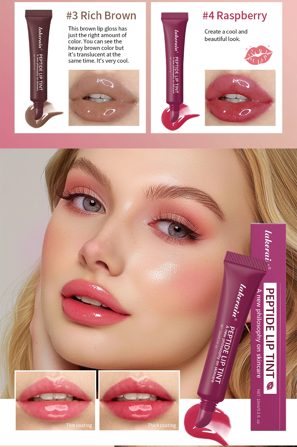 Moisturizing Lip Glaze Oil for Hydrated Lips - Smarsty