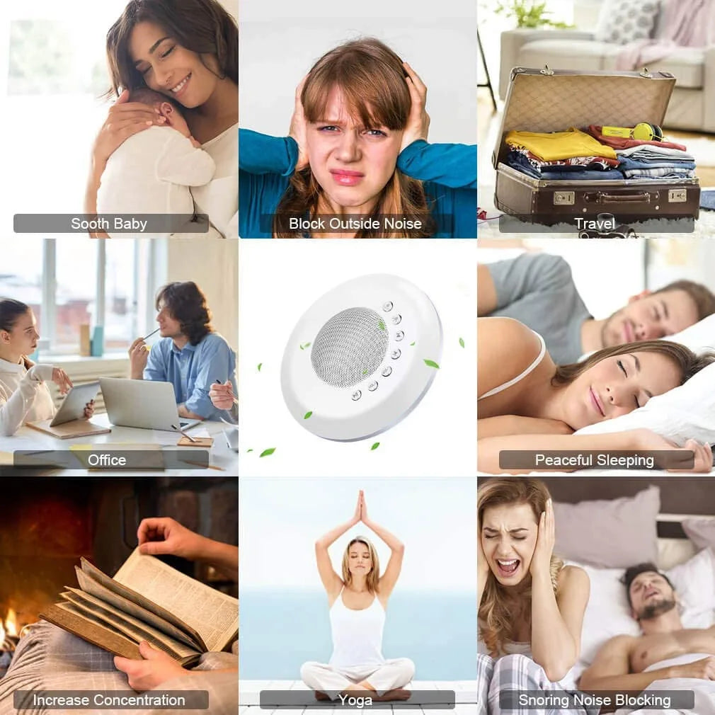 Baby White Noise Sound Machine Portable Sleep Aid Device - Smarsty