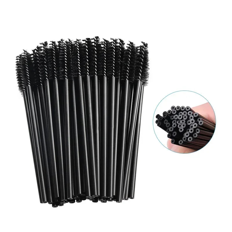 50 Pcs Disposable Eyelash Brushes for Perfect Makeup - Smarsty