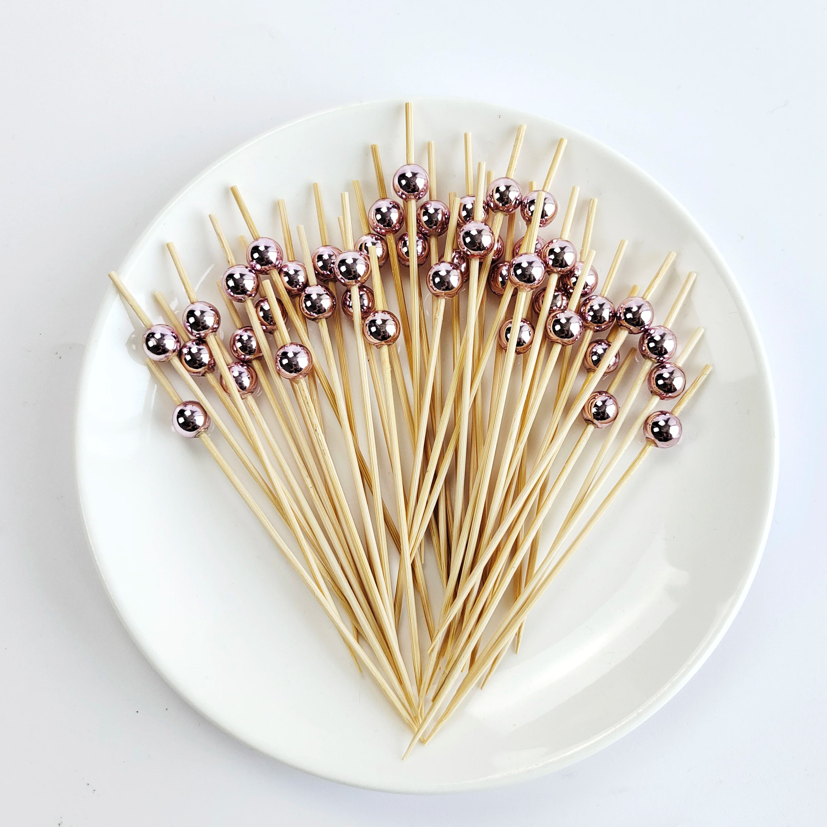 Wedding Pearl Wooden Skewers for Party Snacks - Smarsty
