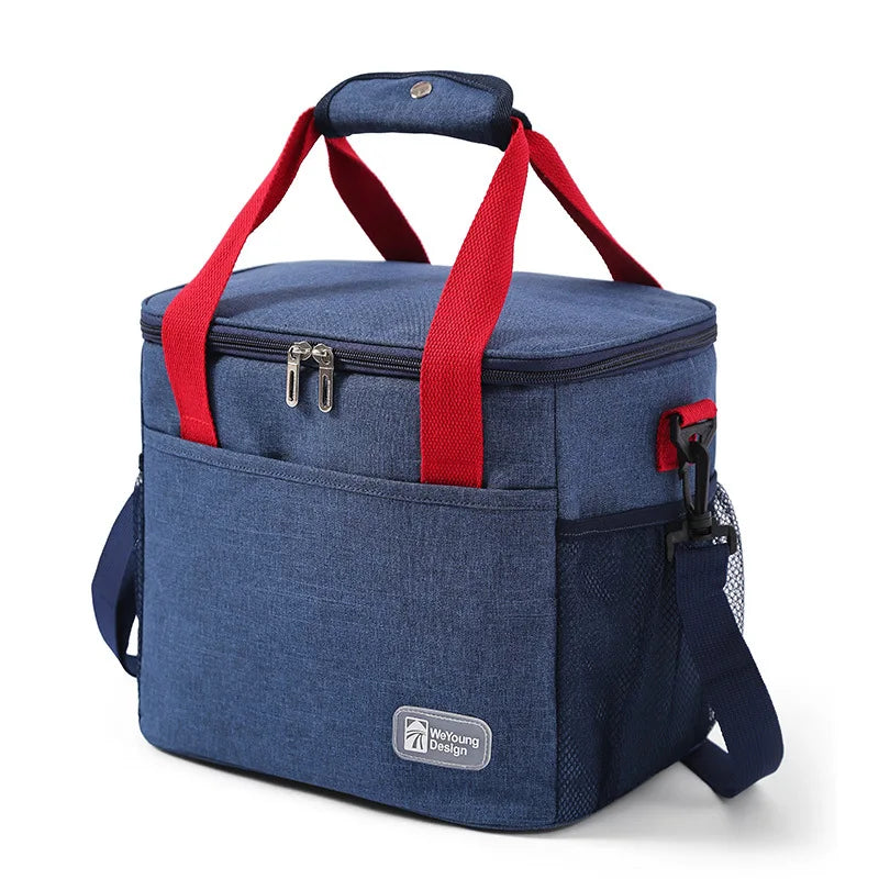 Large Capacity Insulated Lunch Bag With Oxford Cloth - Smarsty