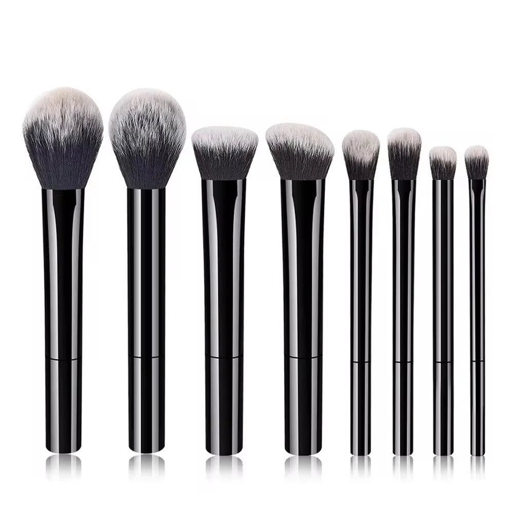 8 Piece Professional Makeup Brush Set for Flawless Application - Smarsty