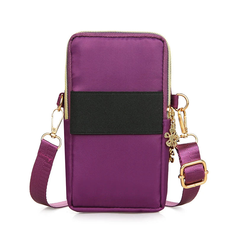 Womens Crossbody Phone Bag Mini Bag With Zipper Everyday Use - Smarsty
