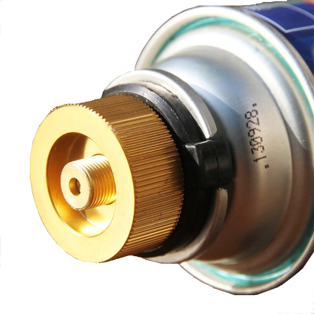 Gas Saver Plus Gas Burner Adapter Convertor Shifter Refill Flat Tank Conversion Adapter Camping Gas Adaptor Valve Aluminum Alloy by Smarsty